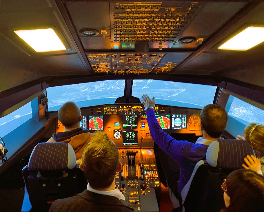 Anniversaire dans un avion privatisé