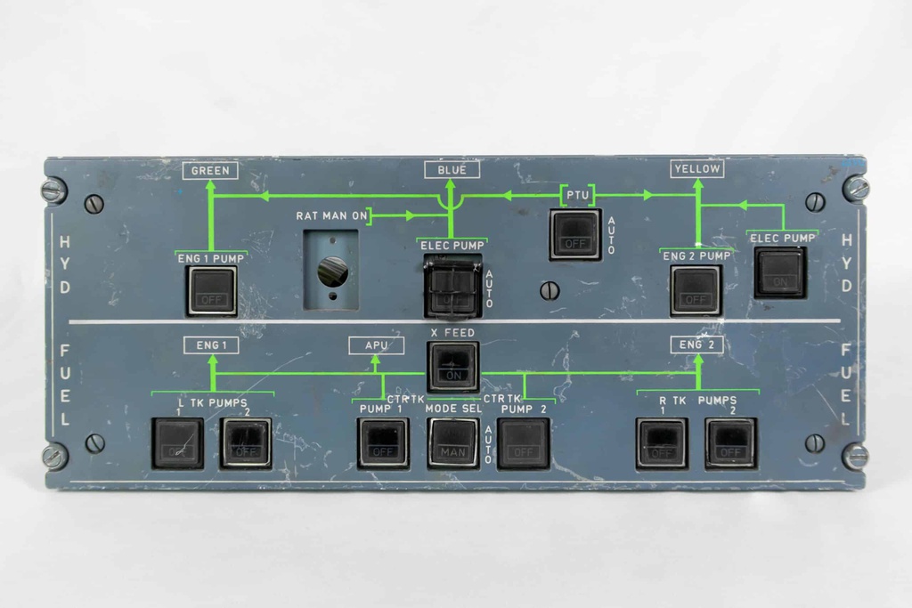 Panneau hydraulique et carburant A320