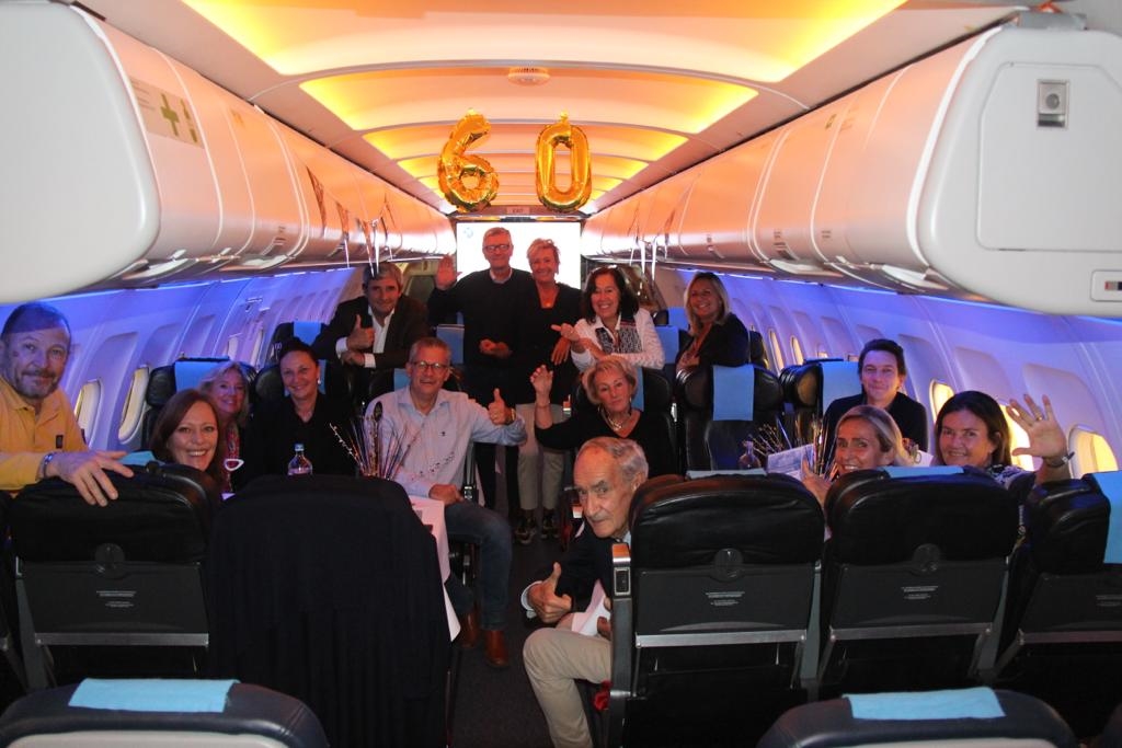 Incroyable anniversaire à bord de l'avion Flylounge