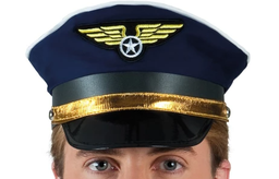 Casquette de pilote (bleue)